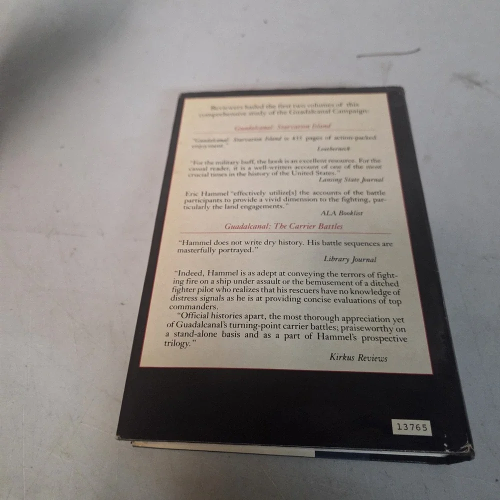 Guadalcanal Decision At Sea Eric Hammel 1988 HC DJ Book Club Edition WWII